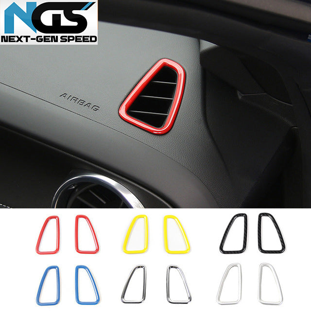 2016 - 24 Camaro Upper Dashboard Vent Trim | Colored / Carbon Fiber image 0