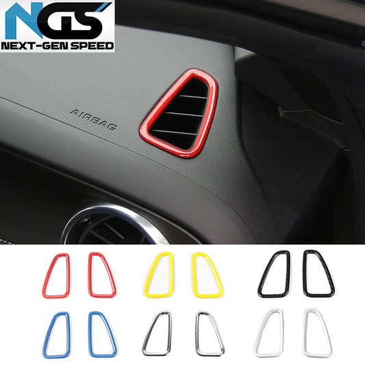 2016 - 24 Camaro Upper Dashboard Vent Trim | Colored / Carbon Fiber image 0