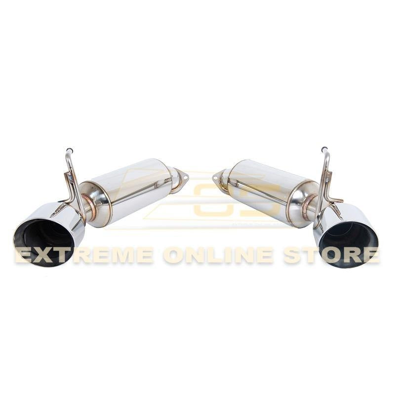 2009 - 21 Nissan 370Z Z34 Stainless Steel Axle Back 4.5" Dual Burnt Tips Exhaust