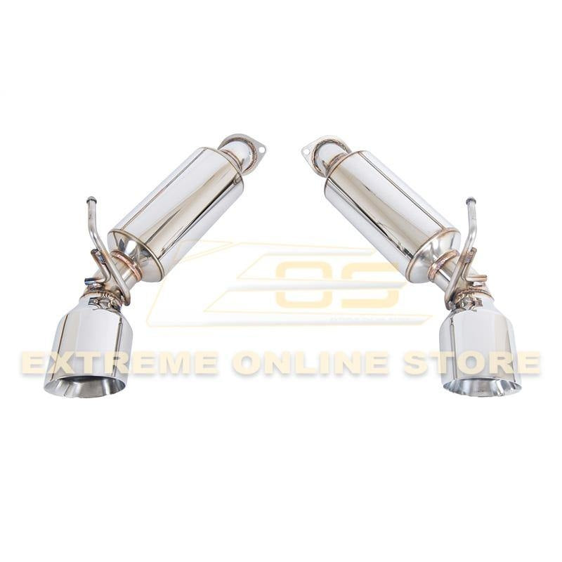 2009 - 21 Nissan 370Z Z34 Stainless Steel Axle Back 4.5" Dual Burnt Tips Exhaust