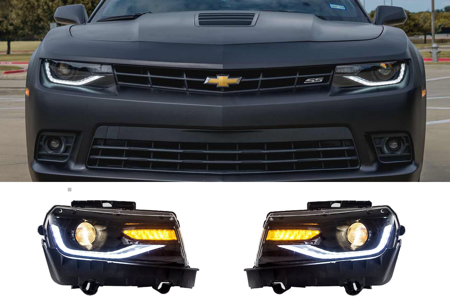 2014 - 15 Camaro 6th Gen Refresh LED Headlights image 0