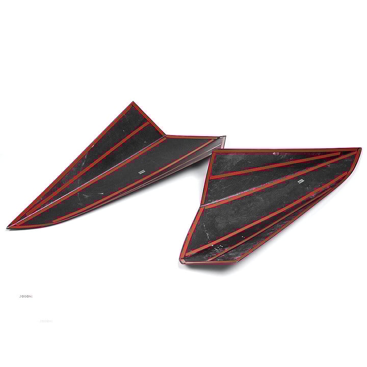 C8 Corvette HTC Rear Carbon Fiber Nacelles Roof Covers