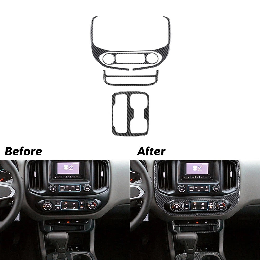 2015 - 20 GMC Canyon / Chevy Colorado Carbon Fiber Gear Shift Overlay | Next-Gen Carbon