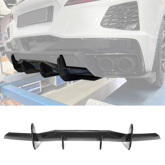 C8 Corvette Stingray Carbon Fiber Rear Diffuser Add-On