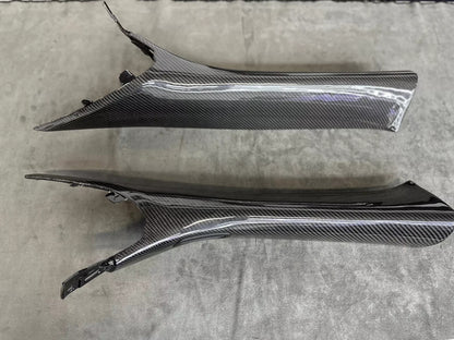 C8 Corvette Carbon Fiber Interior Windshield A-Pillar Replacements | Next-Gen Carbon