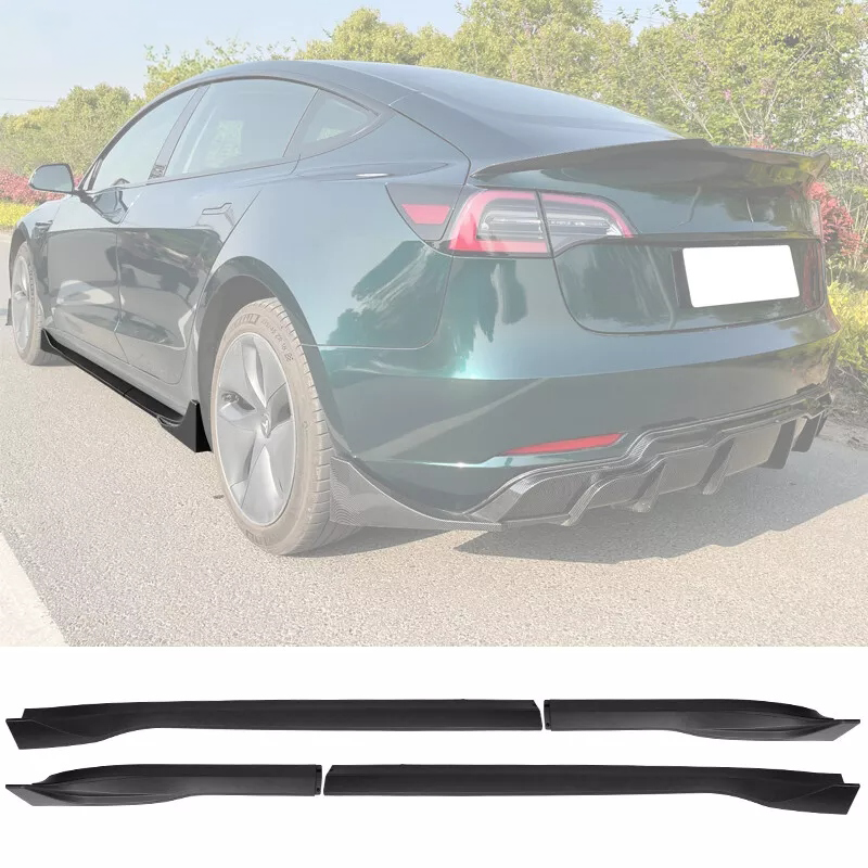 2017 - 24 Tesla Model 3 Side Skirts Rocker Panels