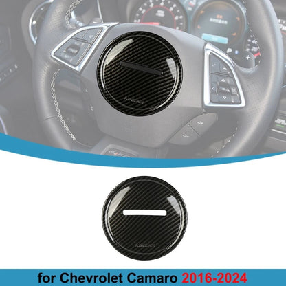 2016 - 24 Camaro  Hydro-Dipped Carbon Fiber Full Center Steering Cover