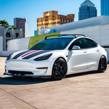 2017 - 24 Tesla Model 3 Carbon Fiber Front Bumper Lip Spoiler