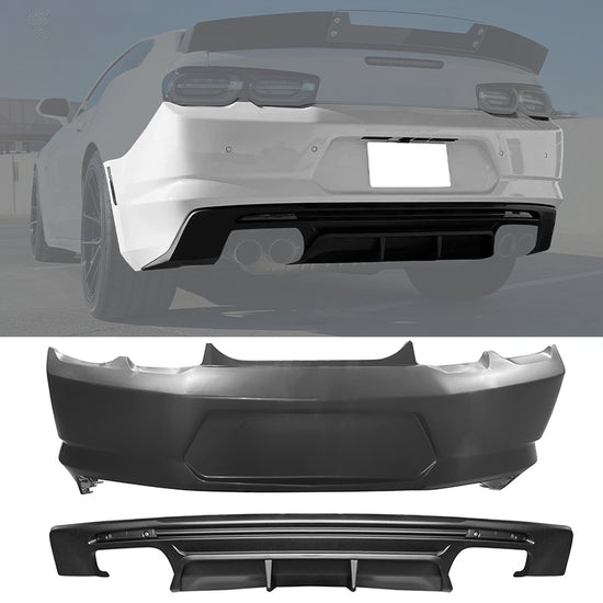 2019 - 24 Camaro OE Style Rear Bumper Kit with 3PC Diffuser