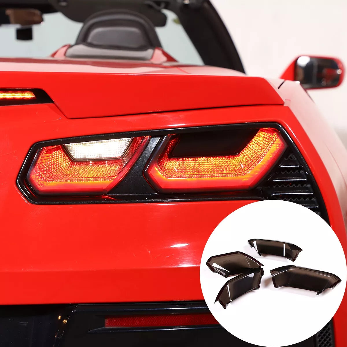 2014 - 19 C7 Corvette Smoked Tail Light Covers | Next-Gen Speed
