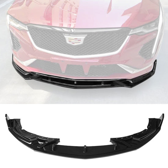 2020 - 22 Cadillac CT4 Front Bumper Splitter Lip | Matte / Gloss / Carbon Fiber