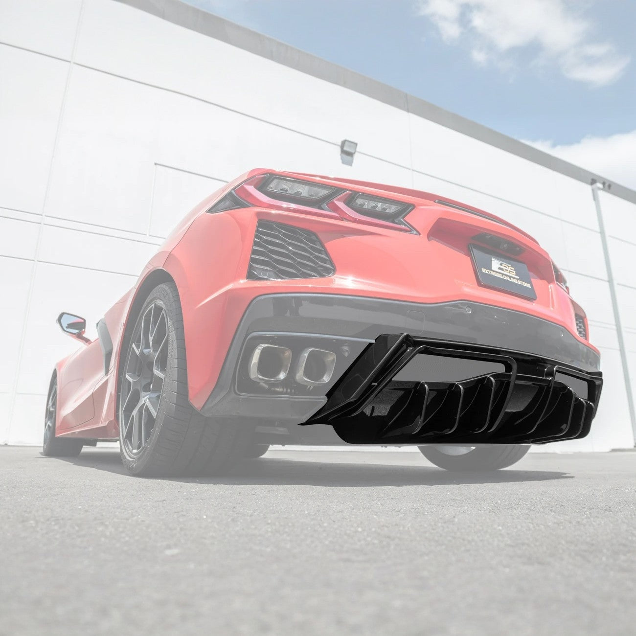 C8 Corvette Stingray Rear Bumper Diffuser Addon