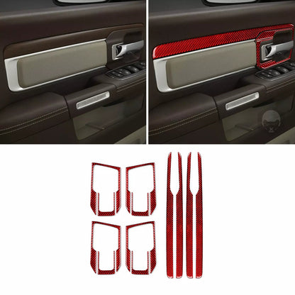 2016 - 18 Dodge Ram Carbon Fiber Interior Door Panel Trim Kit | Next-Gen Carbon