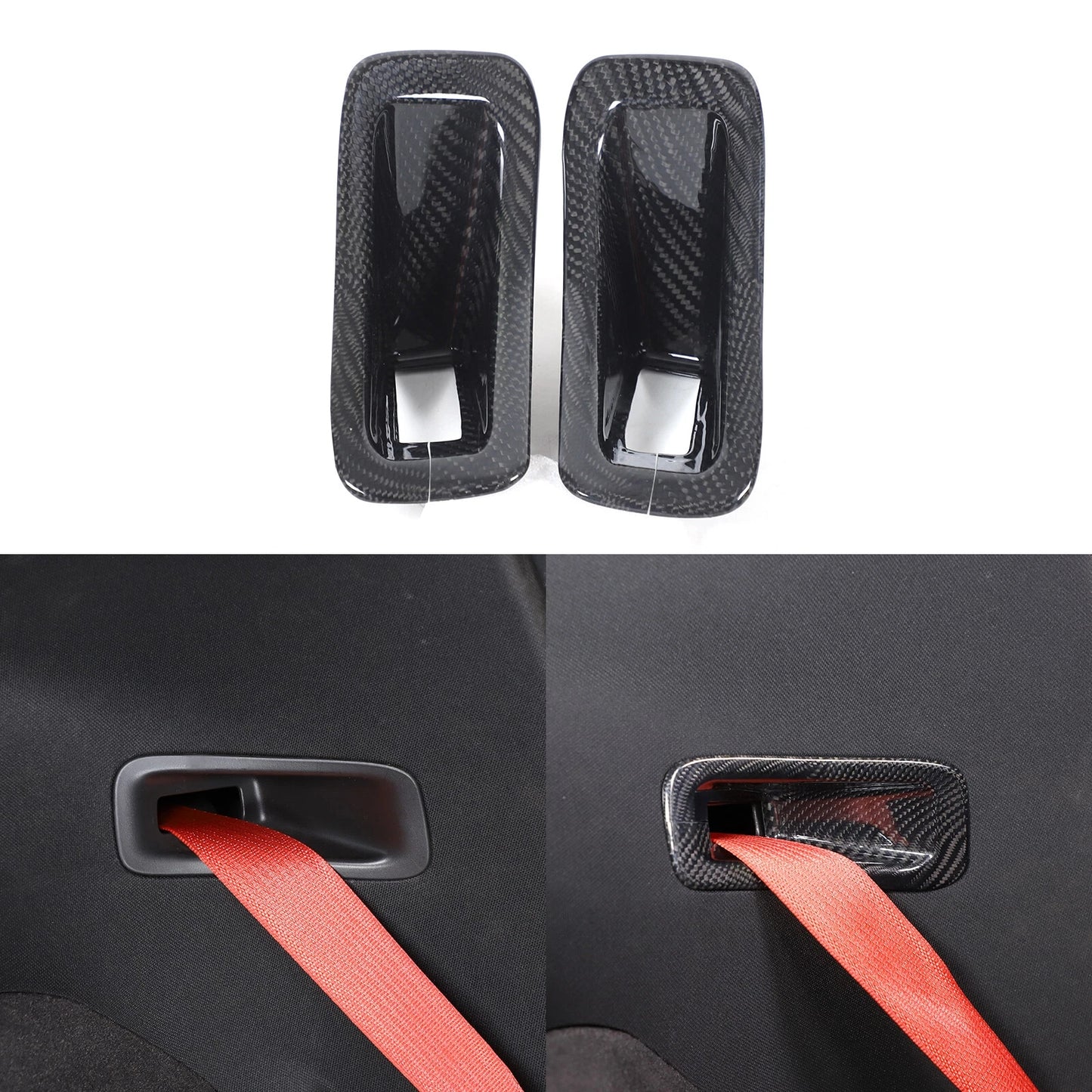 C8 Corvette Real Carbon Fiber Seat Belt Trim Cover | Stingray / Z06