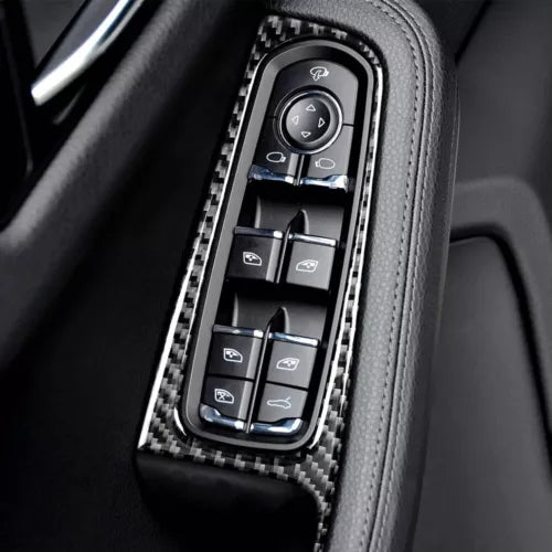2014 - 21 Porsche Macan Carbon Fiber Interior Window Switch Panel Trim