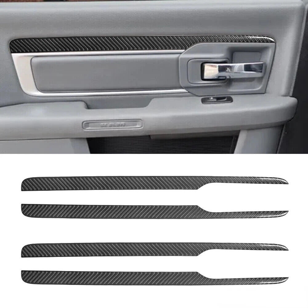2016 - 18 Dodge Ram Carbon Fiber Interior Door Panel Trim | Next-Gen Carbon