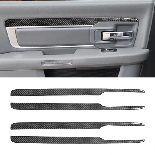 2016 - 18 Dodge Ram Carbon Fiber Interior Door Panel Trim | Next-Gen Carbon