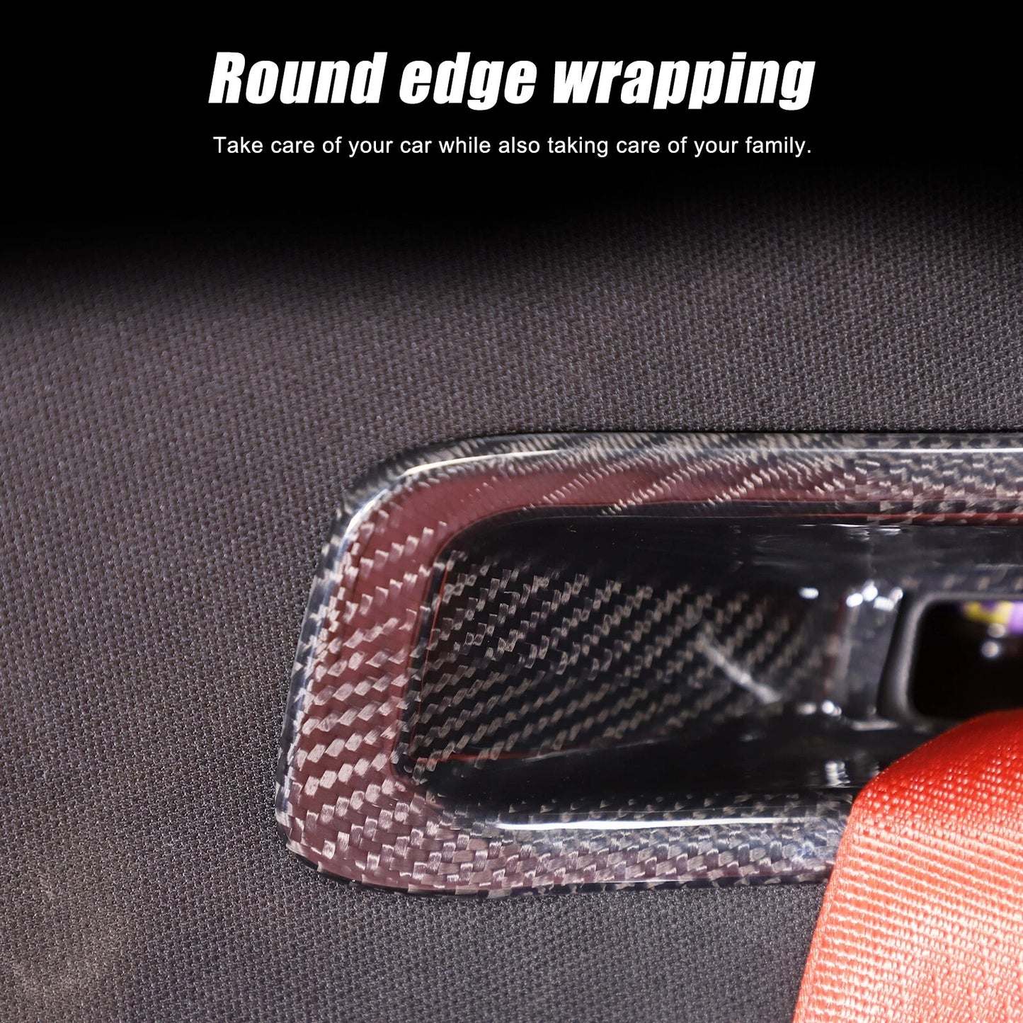 C8 Corvette Real Carbon Fiber Seat Belt Trim Cover | Stingray / Z06