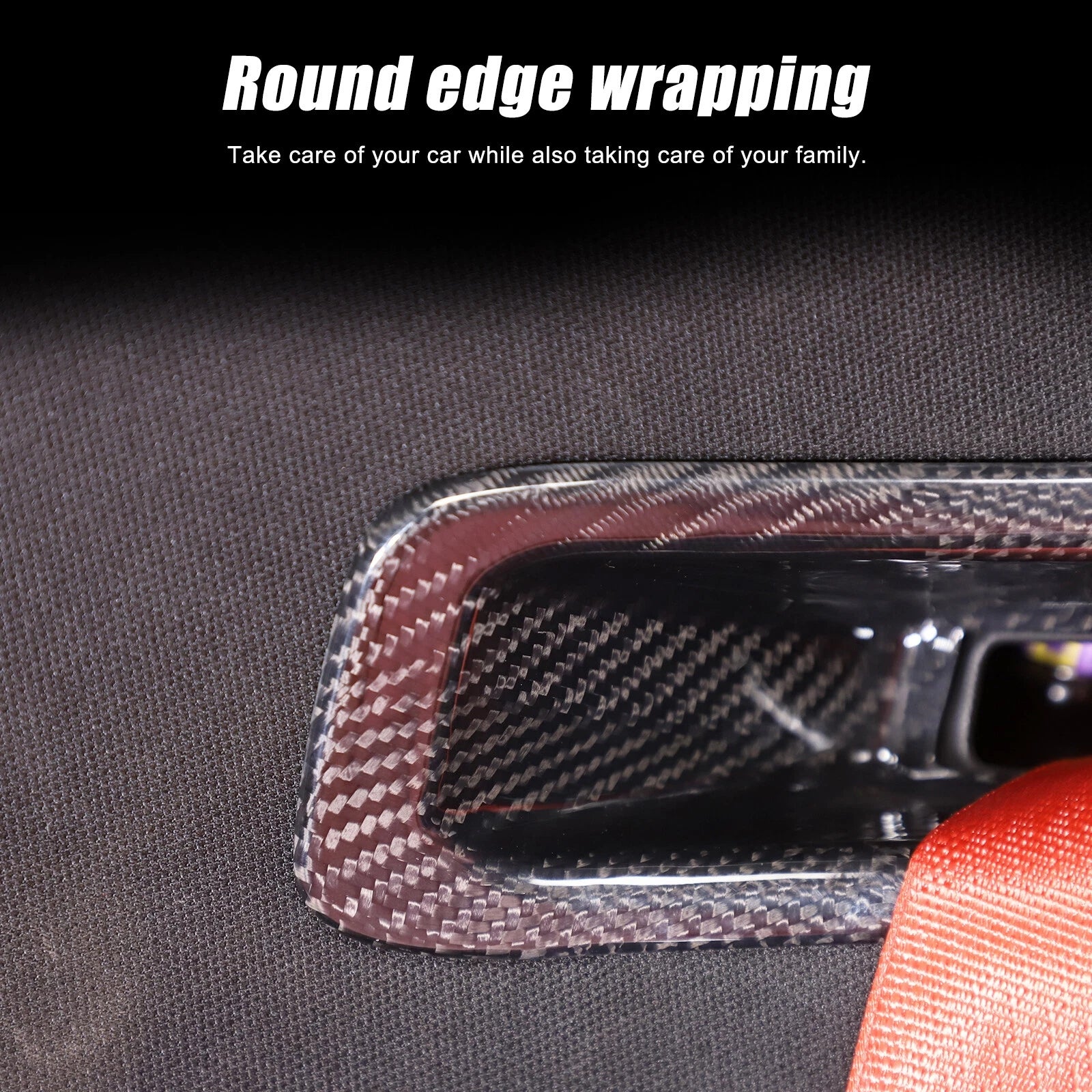 C8 Corvette Real Carbon Fiber Seat Belt Trim Cover | Stingray / Z06