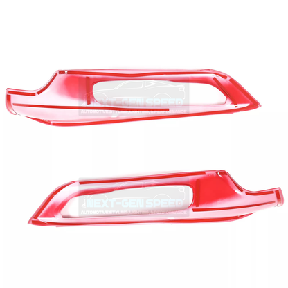 C8 Corvette Red Interior ABS Window Switch Frame Covers