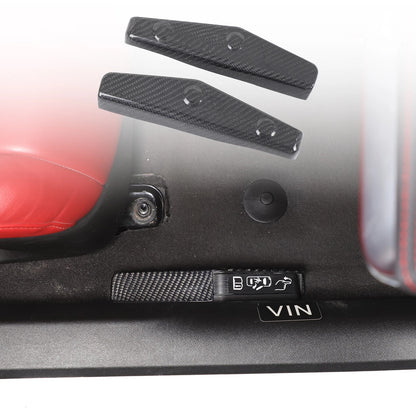 C8 Corvette Carbon Fiber Emergency Door Unlock Trim Covers