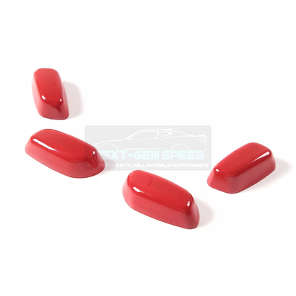 C8 Corvette Red Interior ABS Seat Adjustment Covers