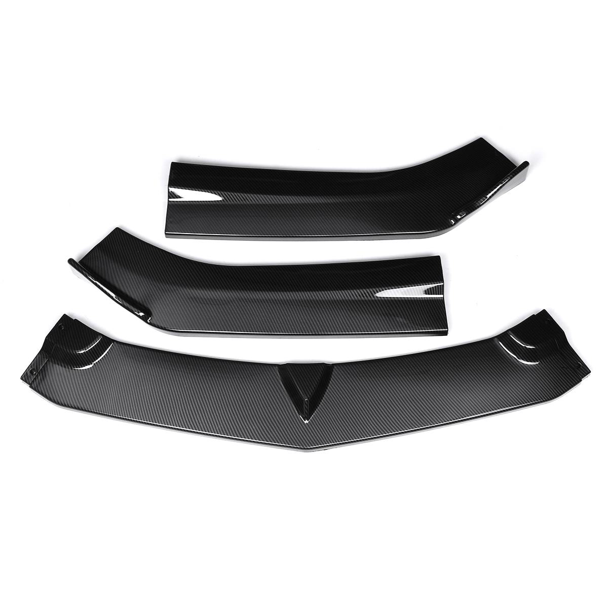 2016 - 24 Camaro Gloss Black/Carbon Fiber 3PC Front Splitter Lip | LT/RS/SS/LT1