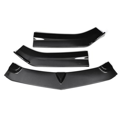 2016 - 24 Camaro Gloss Black/Carbon Fiber 3PC Front Splitter Lip | LT/RS/SS/LT1