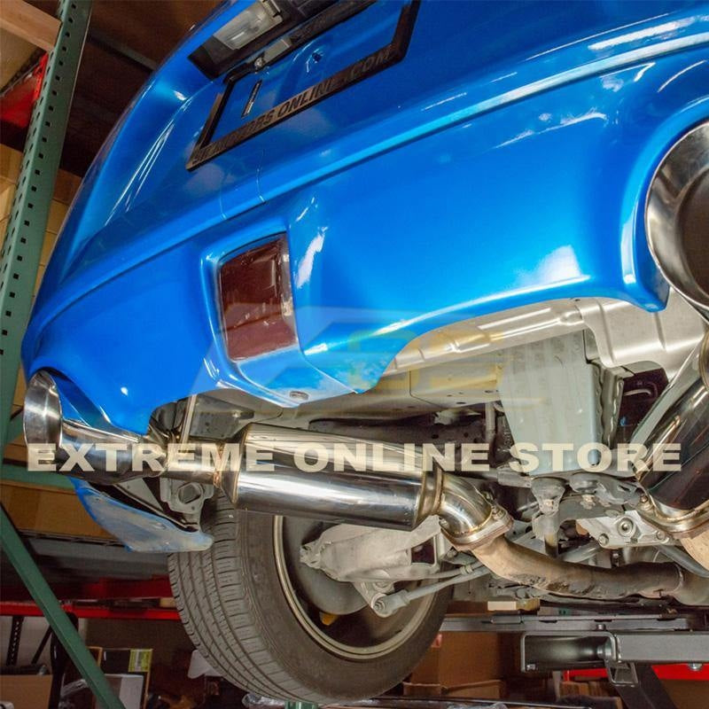 2009 - 21 Nissan 370Z Z34 Stainless Steel Axle Back 4.5" Dual Burnt Tips Exhaust