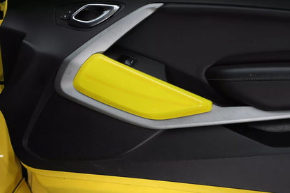2016 - 24 Camaro ABS Door Knee Bolster Trim Kit | Carbon, Red, Blue, Yellow