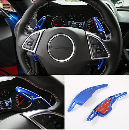 2016 - 24 Camaro Aluminum Paddle Shifter Cover Extensions | Red/Blue/Green/Silver/Black image 2