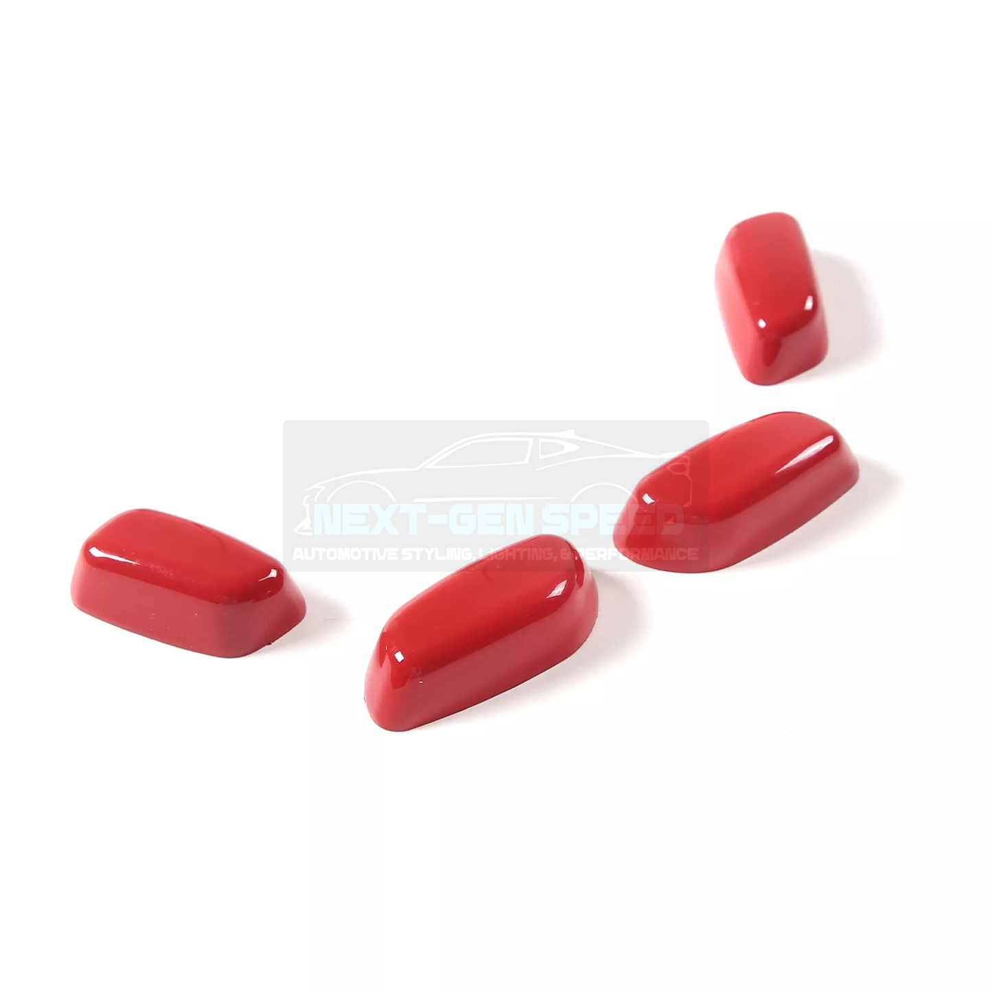 C8 Corvette Red Interior ABS Seat Adjustment Covers