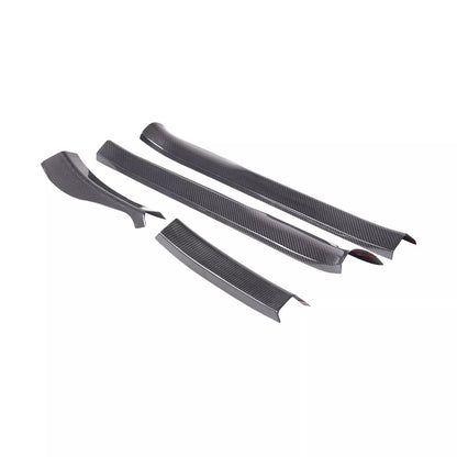 C8 Corvette Carbon Fiber Full Interior Door Entry Covers