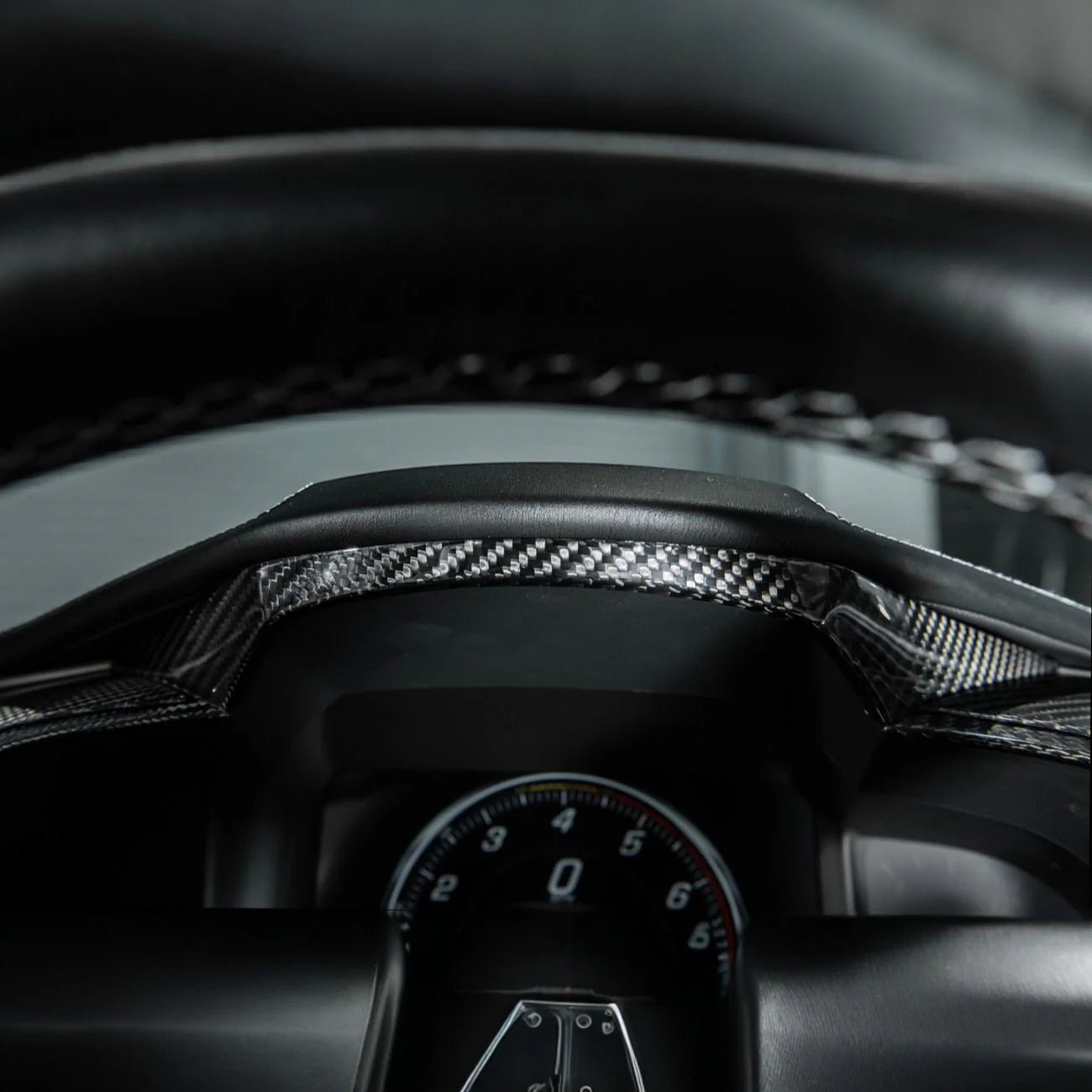 Corvette C7 Dry Carbon Fiber Speedometer Trim Cover Set image 2