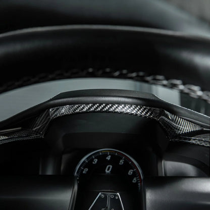 Corvette C7 Dry Carbon Fiber Speedometer Trim Cover Set image 2