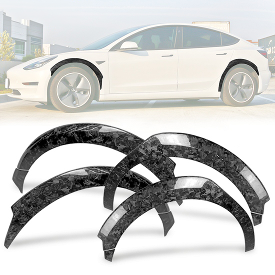 2017 - 24 Model 3 8PC Fender Flares Wheel Trim