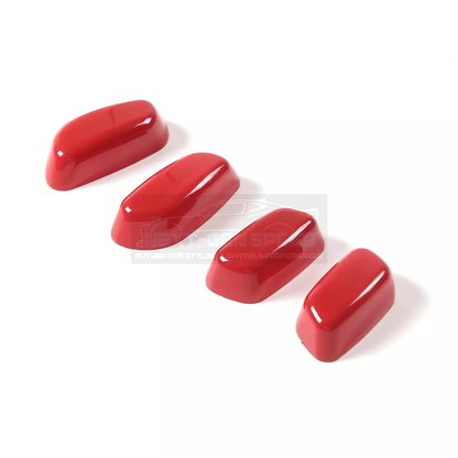 C8 Corvette Red Interior ABS Seat Adjustment Covers