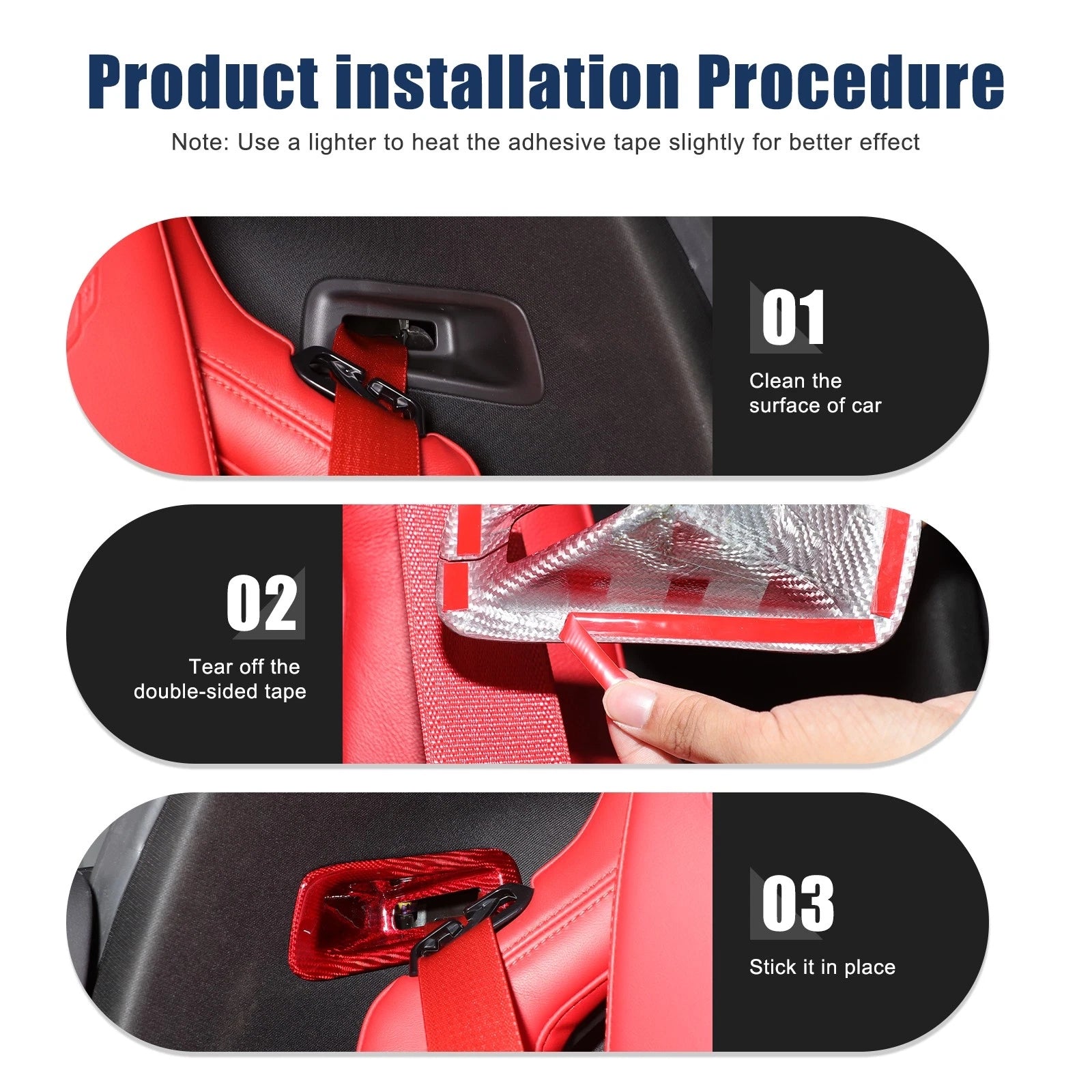 C8 Corvette Real Carbon Fiber Seat Belt Trim Cover | Stingray / Z06