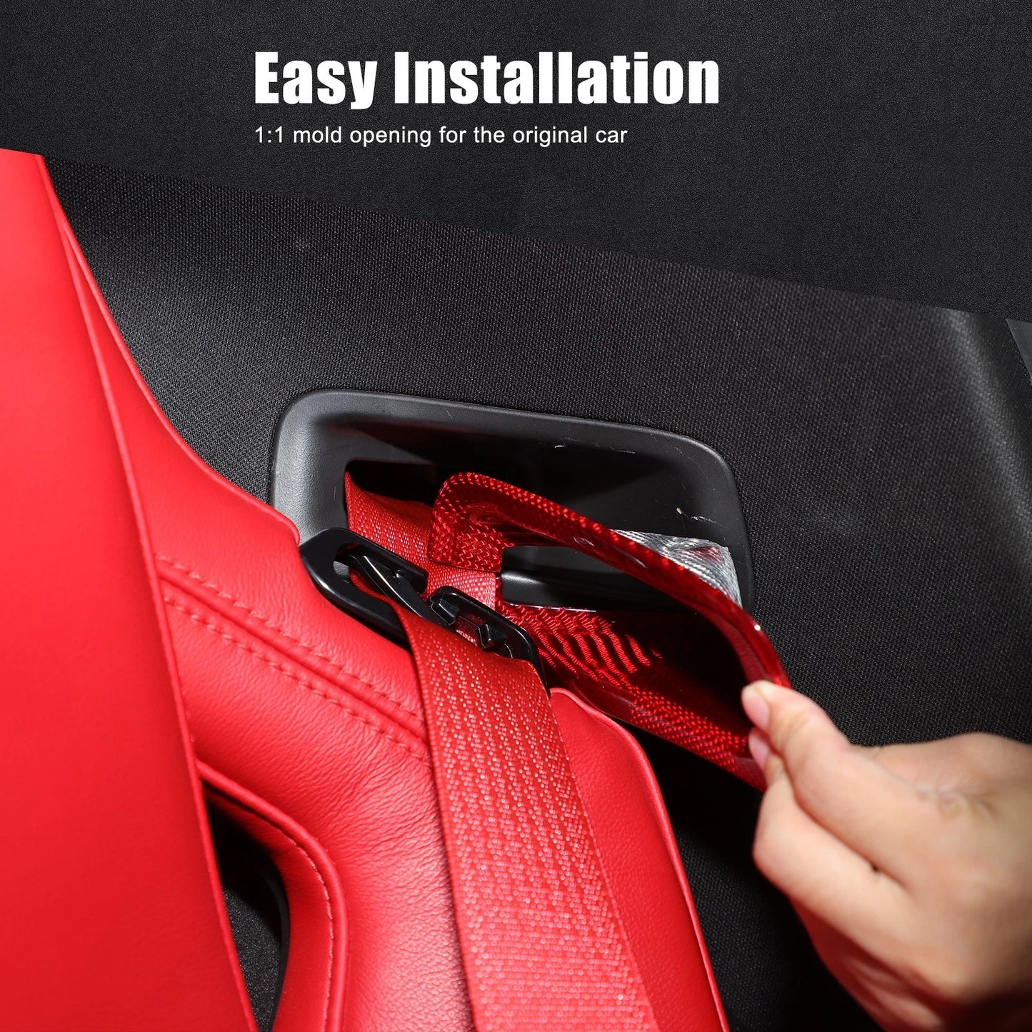 C8 Corvette Real Carbon Fiber Seat Belt Trim Cover | Stingray / Z06