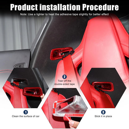 C8 Corvette Real Carbon Fiber Seat Belt Trim Cover | Stingray / Z06