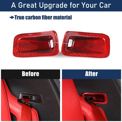 C8 Corvette Real Carbon Fiber Seat Belt Trim Cover | Stingray / Z06