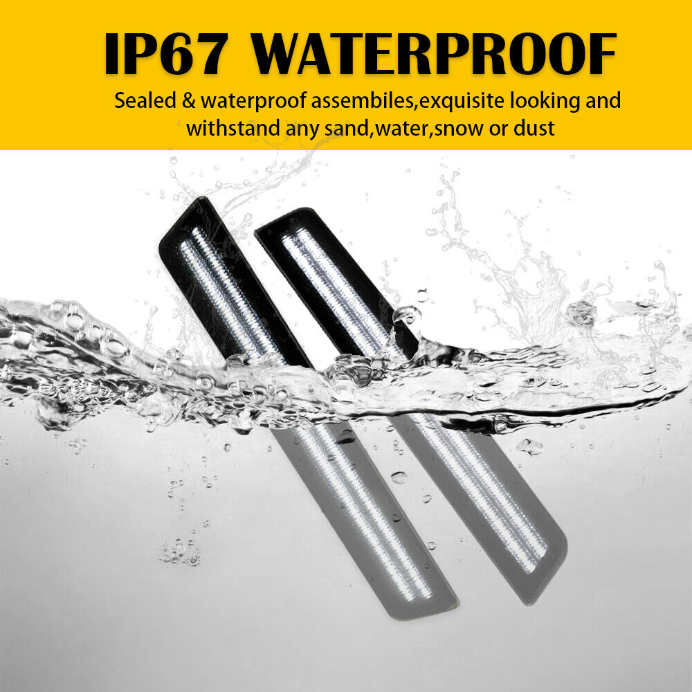 2015- 24 Dodge Challenger Smoked Dual White LED Side Markers