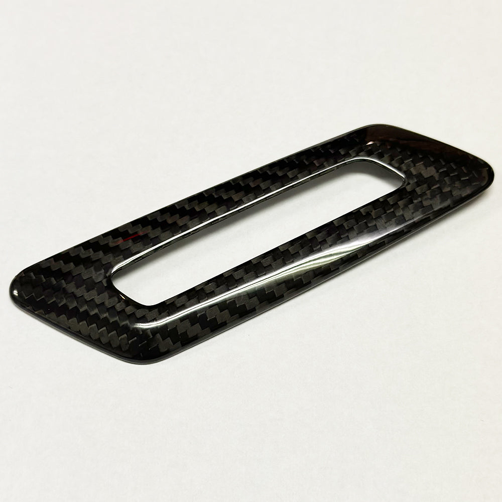 2016 - 24 Camaro Real Carbon Fiber Memory Seat Control Trim | Black / Red