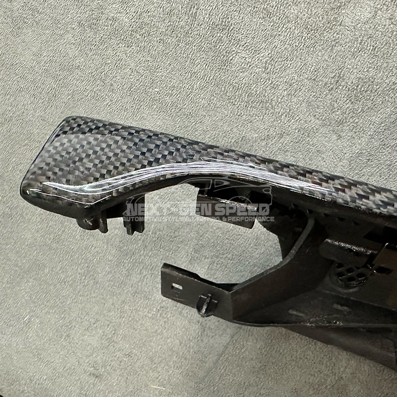 C8 Corvette Carbon Fiber Interior Climate Control Console Replacement | Next-Gen Carbon