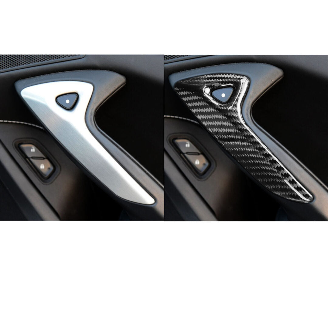 2014 - 19 C7 Corvette Carbon Fiber Interior Door Handle Cover | Next-Gen Carbon