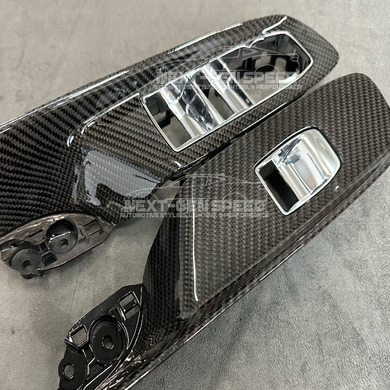 C8 Corvette Carbon Fiber Window Switch Panel Replacements (Coupe/Convertible)