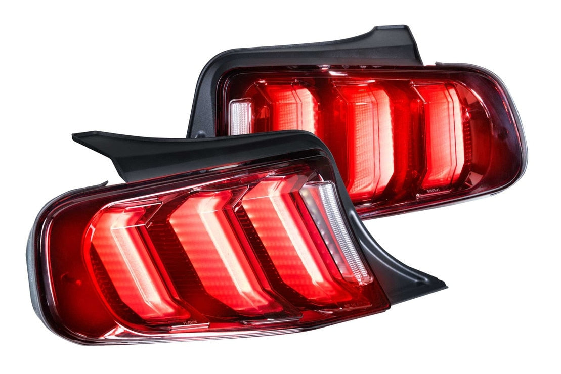 2013 - 14 Mustang Facelift Morimoto XB LED Tail Lights (Smoked/Red)