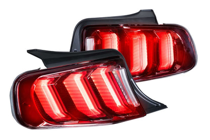 2013 - 14 Mustang Facelift Morimoto XB LED Tail Lights (Smoked/Red)