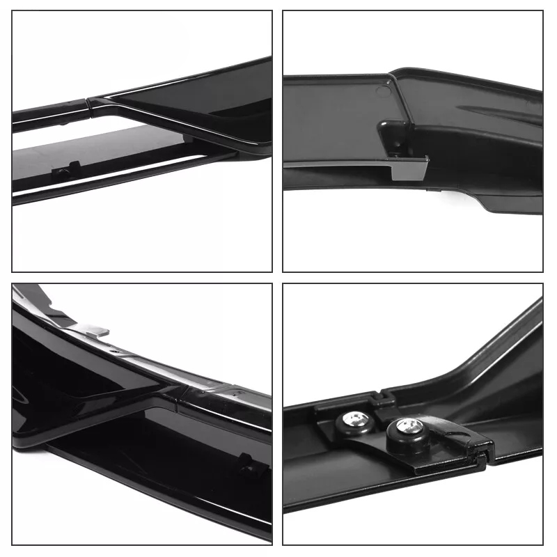 2017 - 23 Model 3 Gloss Black Front Bumper Lip Splitter 4PC