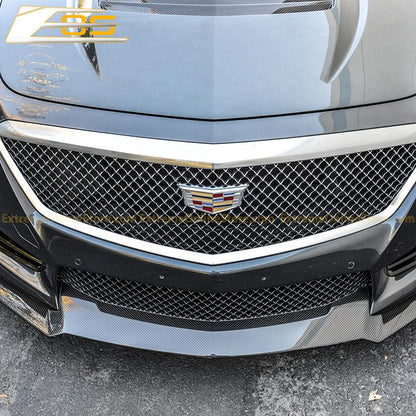 2016 - 19 Cadillac CTS-V Carbon Fiber Front Splitter &amp; Side Skirts Rockers